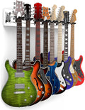 Multiple Guitar Wall Mount with 8 Guitar Holder Locking System - 48in