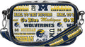 NCAA College Team Logo Stripe Crossbody Bag by FOCO for Fans