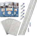 Palisade 25.6 in x 14.8 in Interlocking Vinyl Tile Shower Kit - DIY