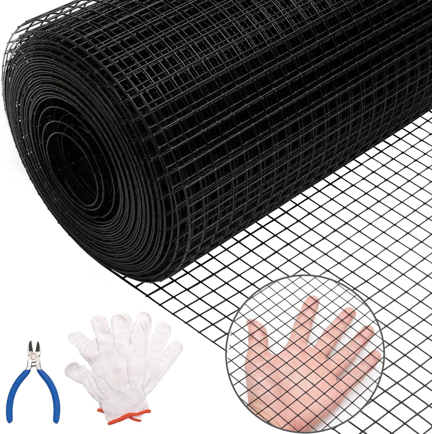 Black Hardware Cloth 16GA 1 inch 48in x 50ft for Fencing