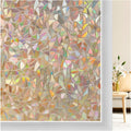 stained glass privacy window film - rainbow effect privacy tint