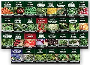 NatureZ Edge 30 Variety Vegetable and Herb Seeds for Planting