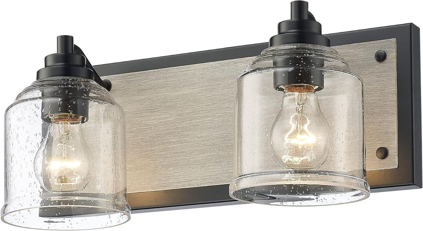 15.75 in Large Farmhouse Bathroom Vanity Light for Rustic Style