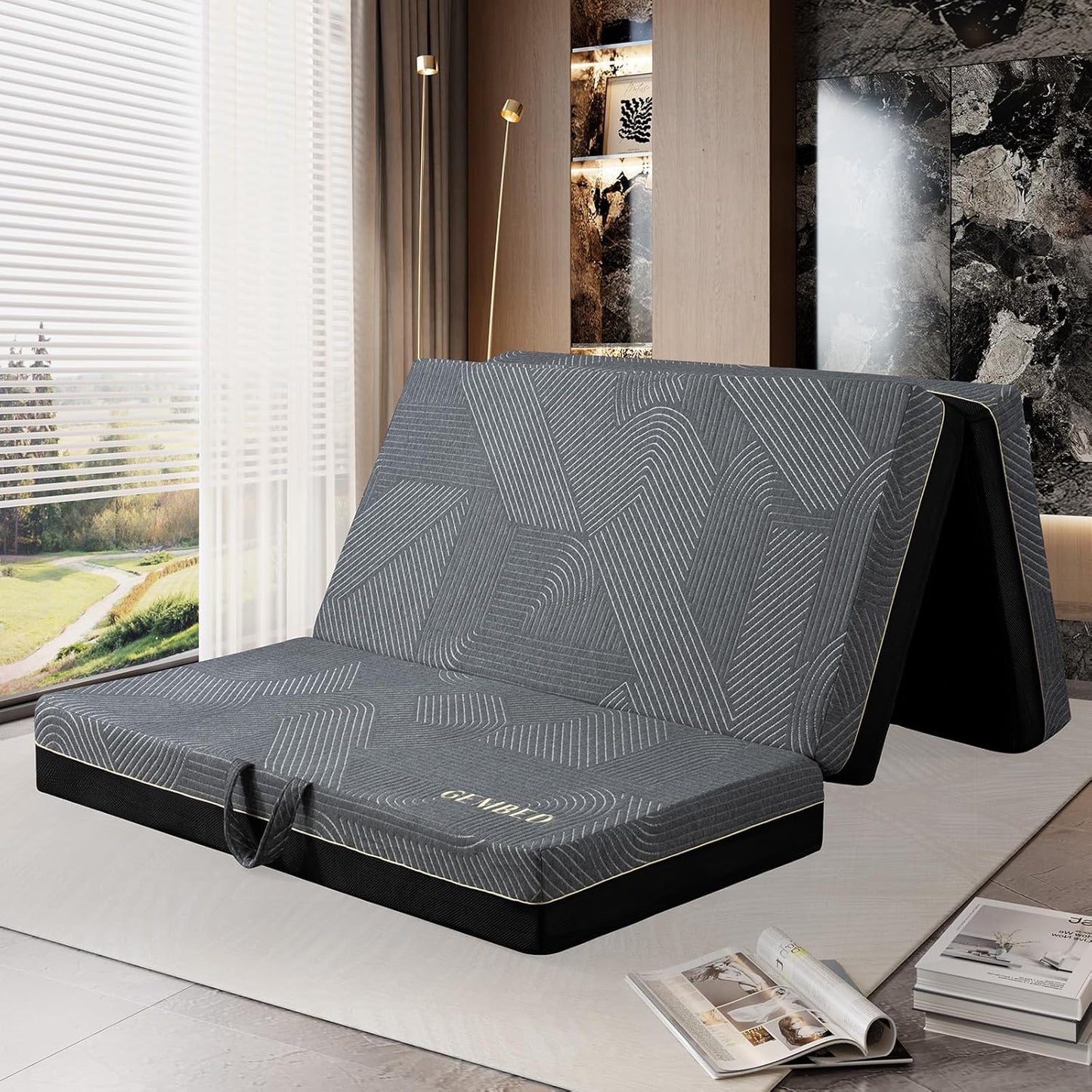 Tri Folding Mattress Queen Size for Travel and Camping Comfort