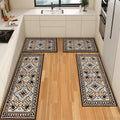 Farmhouse Kitchen Rug Sets 4 Piece with Runner - Non Slip Washable