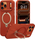 iPhone 17 Pro Max Case with Spin Magnetic Stand - Military Protection