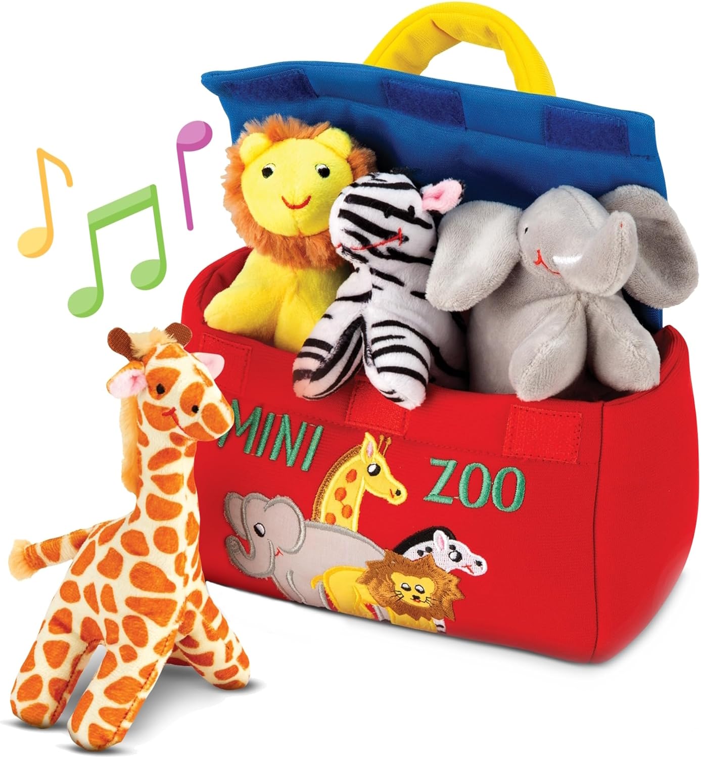 Bundaloo Mini Zoo Animals Playset - Interactive, Portable Fun!