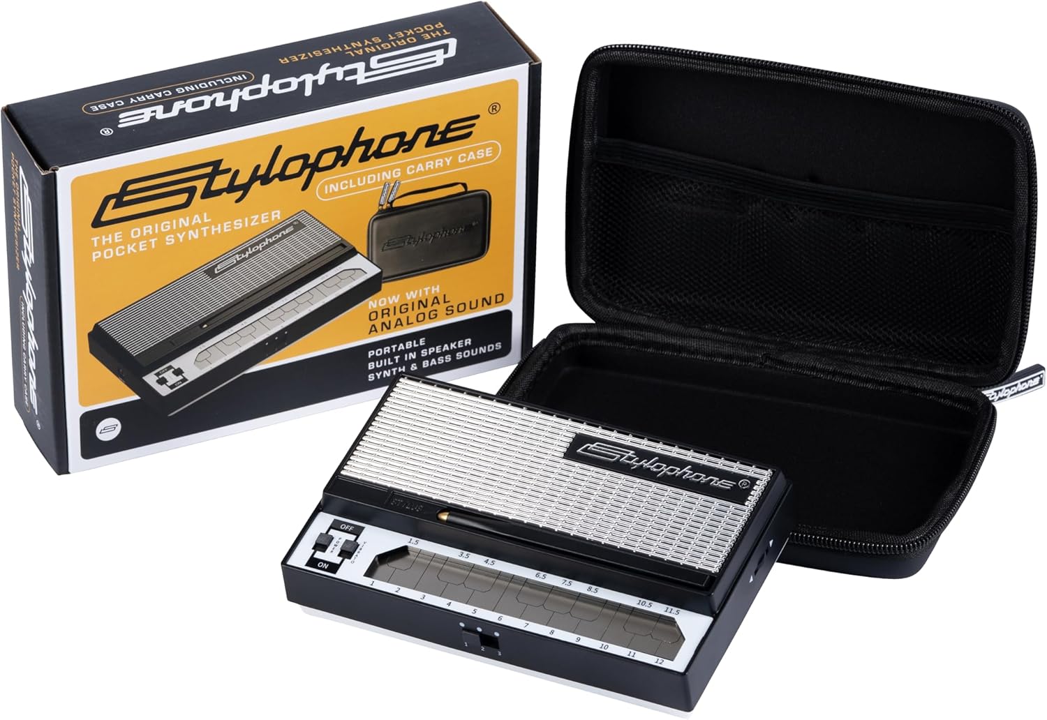 Stylophone S-1 Portable Synthesizer with Carry Case Included