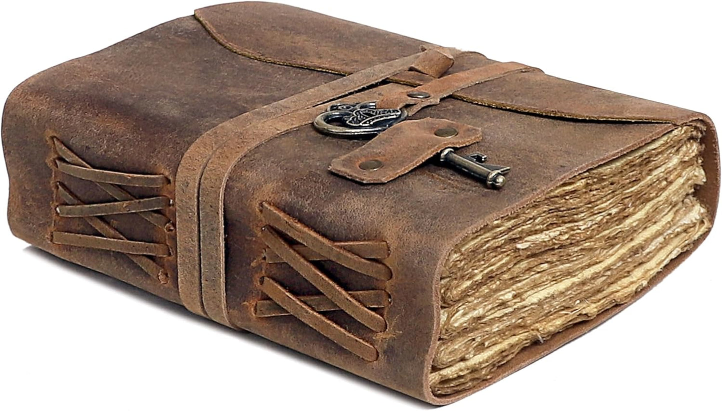 Vintage Leather Journal - Handmade Antique Sketchbook for All