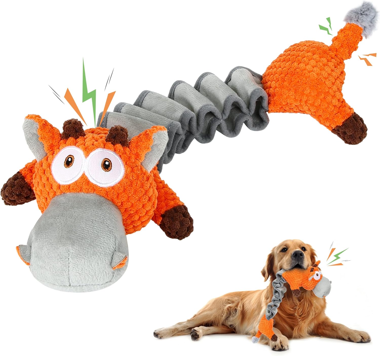 Squeaky Plush Chew Toy for Large Dogs - Aggressive Chewers Gift