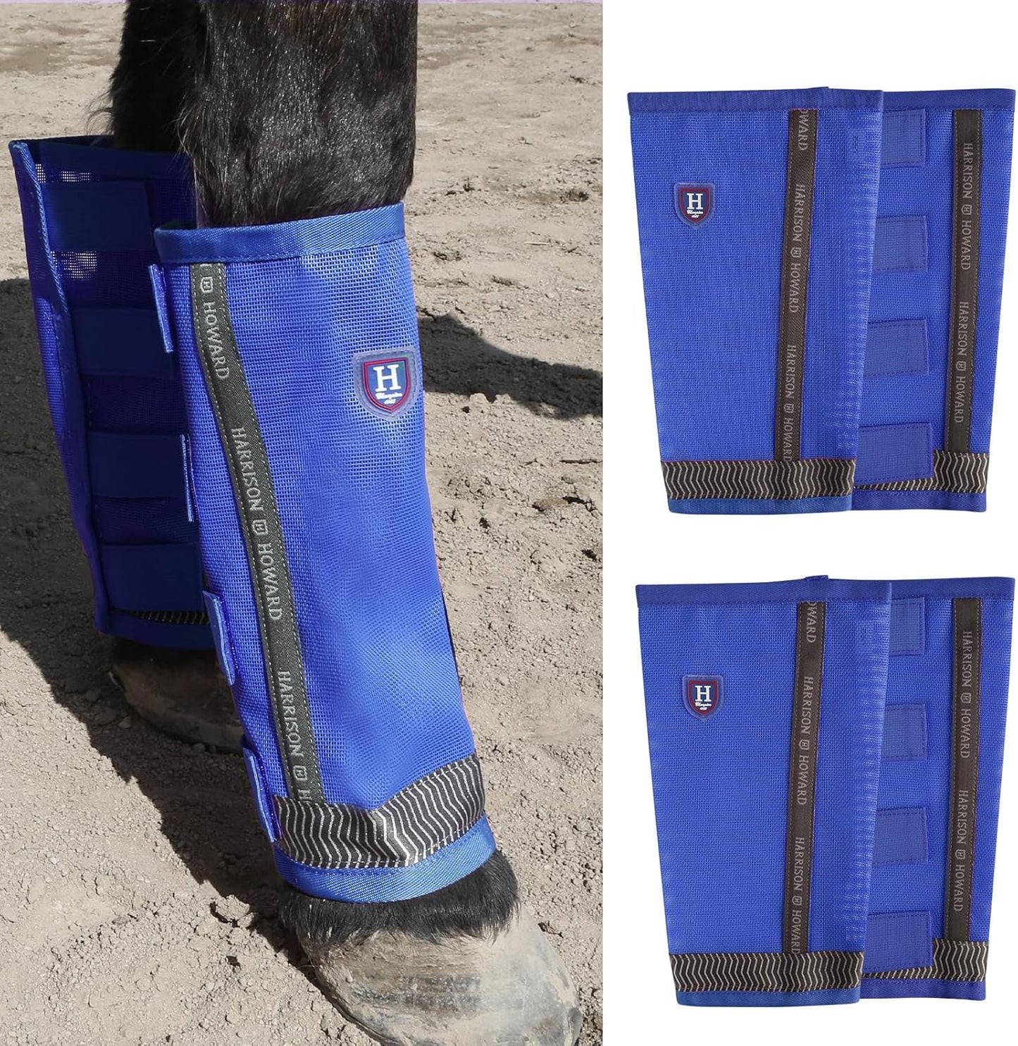 Loose-Fitting Horse Fly Boots with UV Protection and Safety Strips