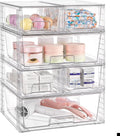 Clear Stackable Storage Drawers Set of 6 - Undersink & Cabinet