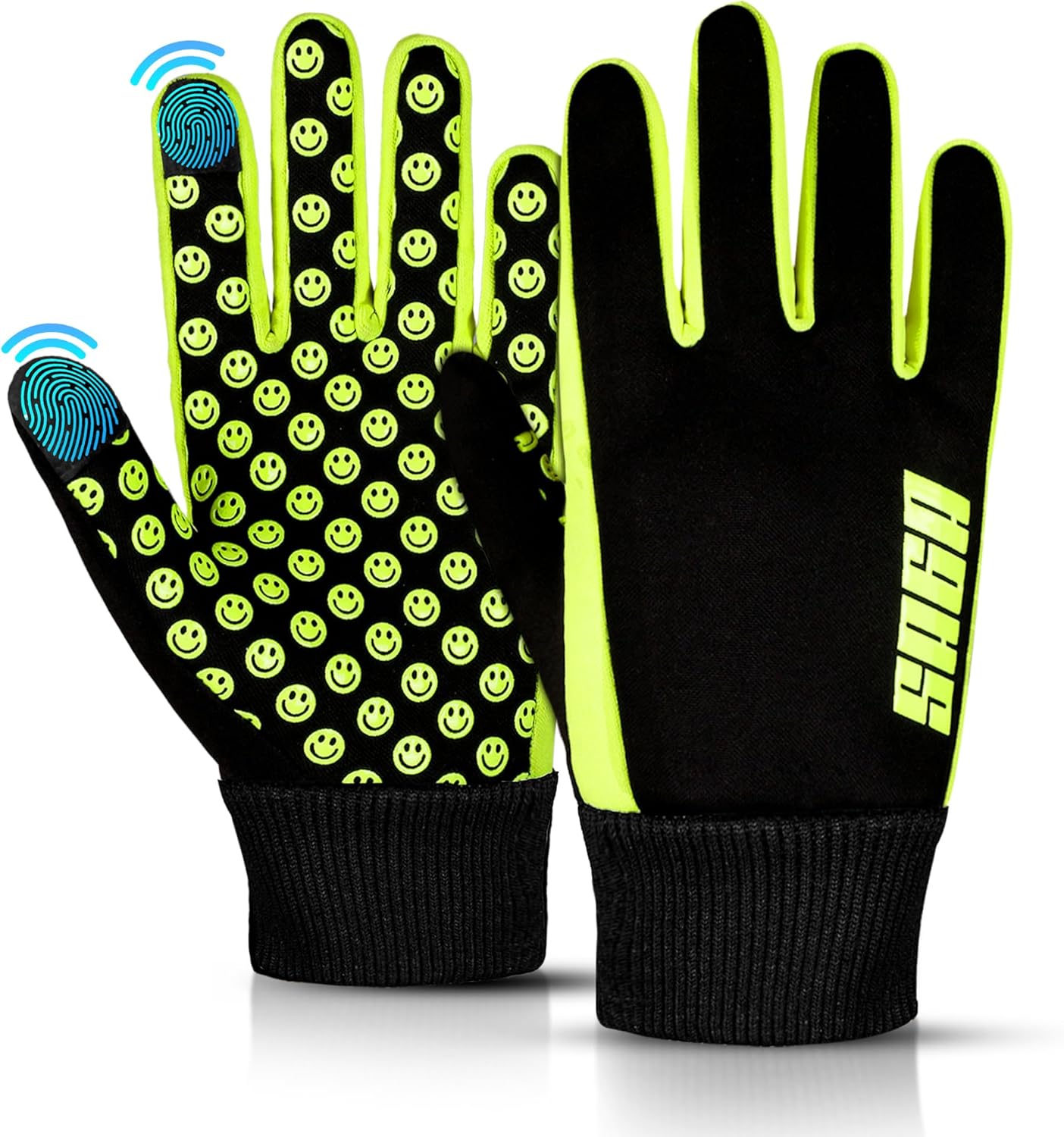 Touchscreen Winter Gloves for Kids 4-12 | Anti-Slip Warmth