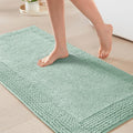 24x44 Green Cotton Tufted Bath Rug - 3000 GSM Plush