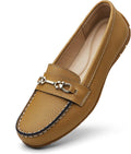 Women's Comfortable Lightweight Leather Loafers Slip-Ons (Style 6H6B)