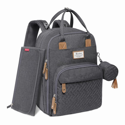 RUVALINO Diaper Bag Backpack: Stylish & Spacious!