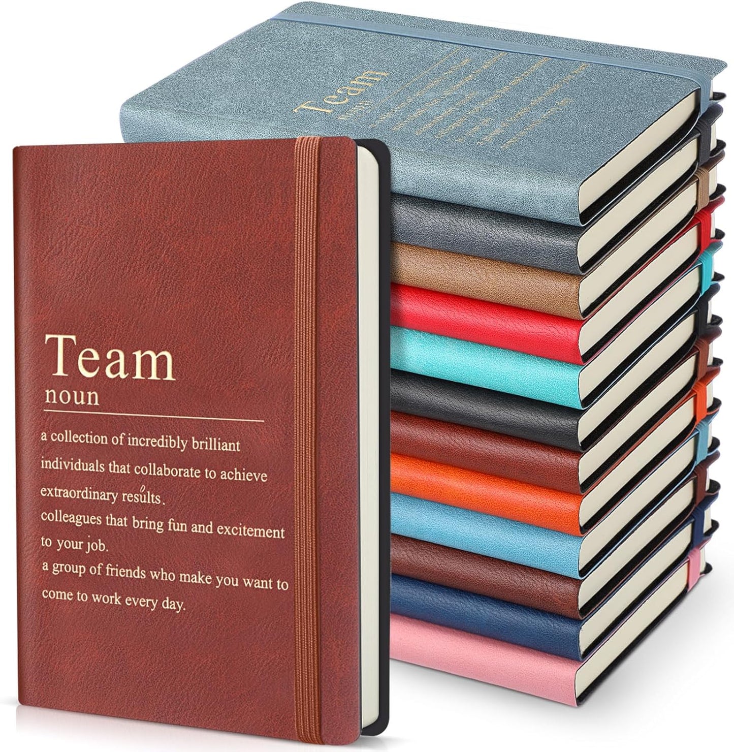 Team Appreciation Gifts Bulk Leather Inspirational Notebooks