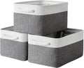 Fabric Storage Basket 15.7x11.8x8.2 in 3 Pack - Collapsible Organizer