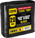 Core Tarps Heavy Duty 20 Mil Waterproof Tarp Cover for All Needs