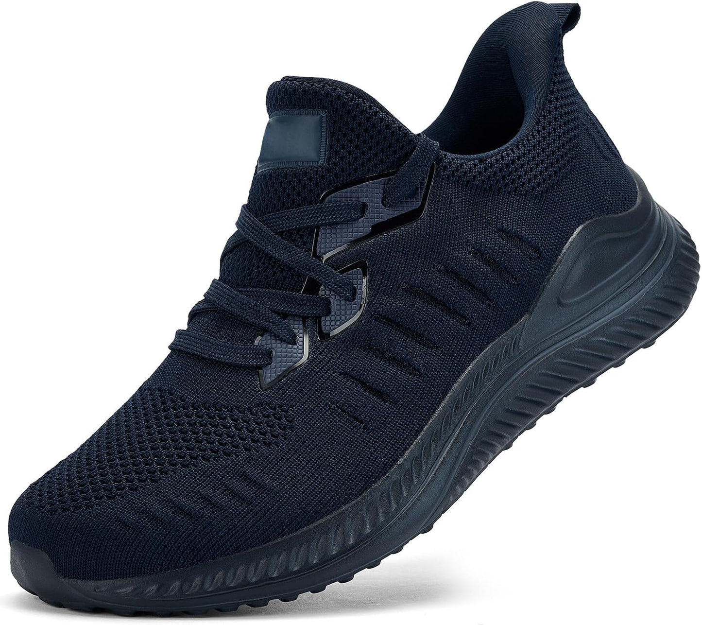 Akk Mens Wide Sneakers - Slip On Memory Foam Walking Shoes
