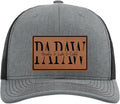 Men's Black Gray Trucker Hat Personalized for Grandpa - Custom Names