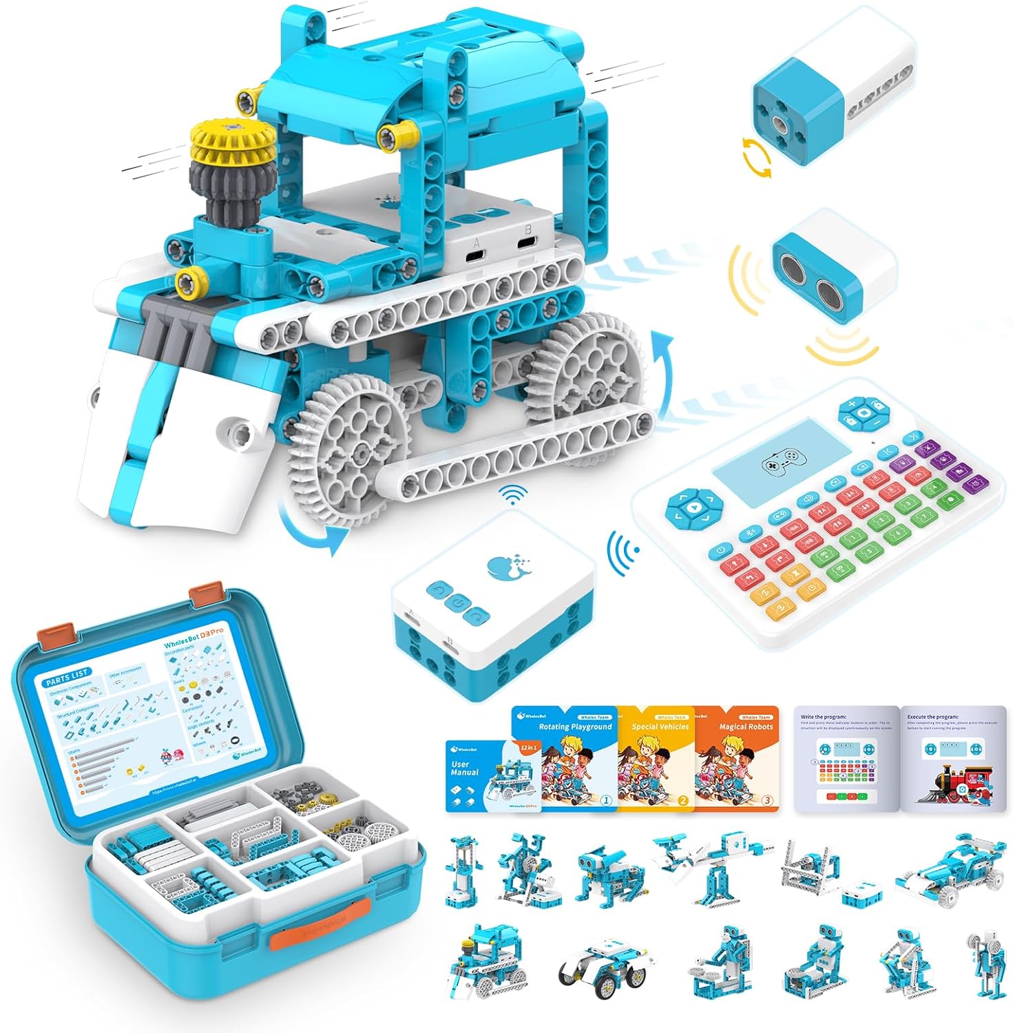 WhalesBot D3 Pro Coding Kit: Interactive Learning Fun!