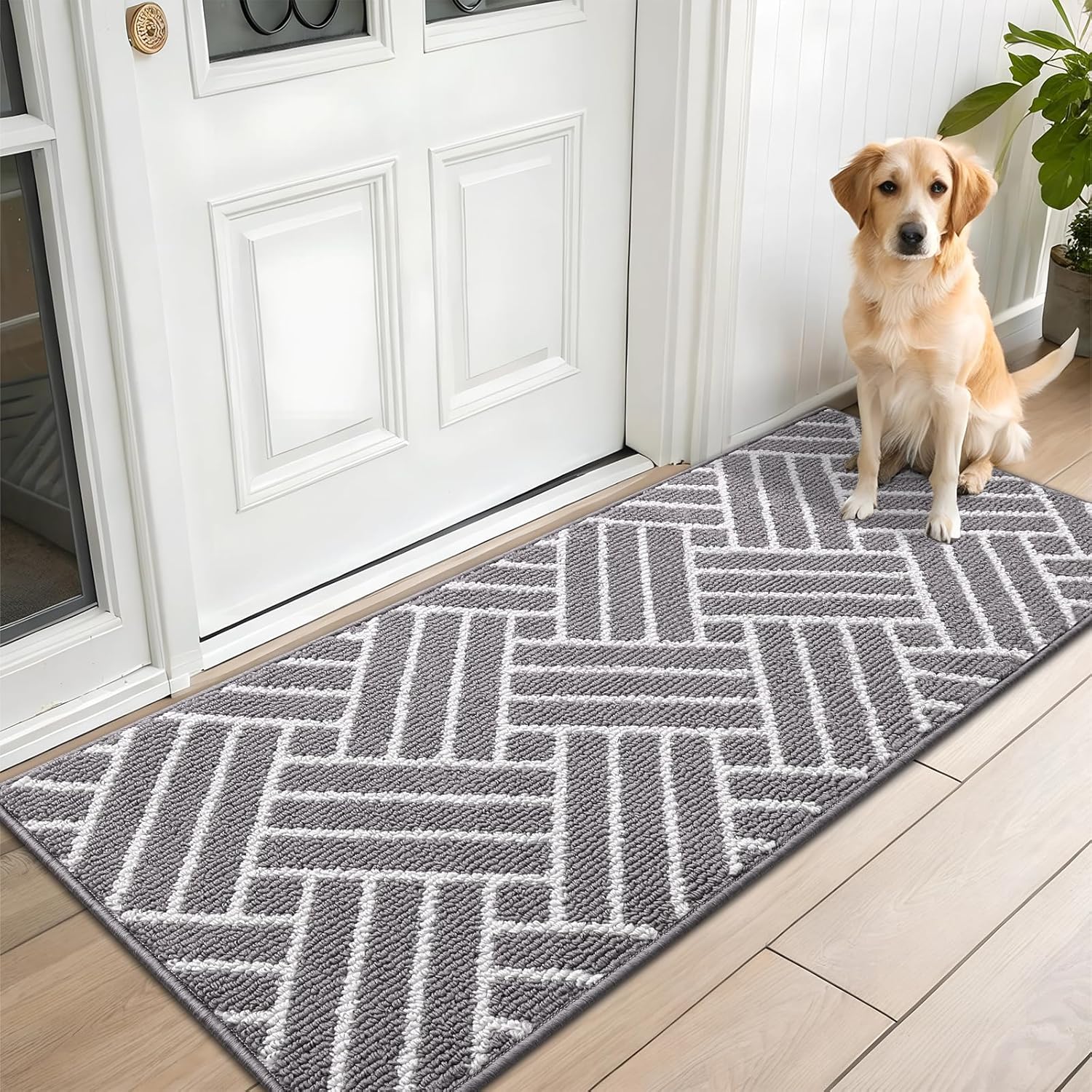OLANLY Long Indoor Door Mat, 59x20 Inch, Dirt Resistant