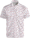 Golf Shirts for Men Funny Golf Polo Shirts Short Sleeve - Performance