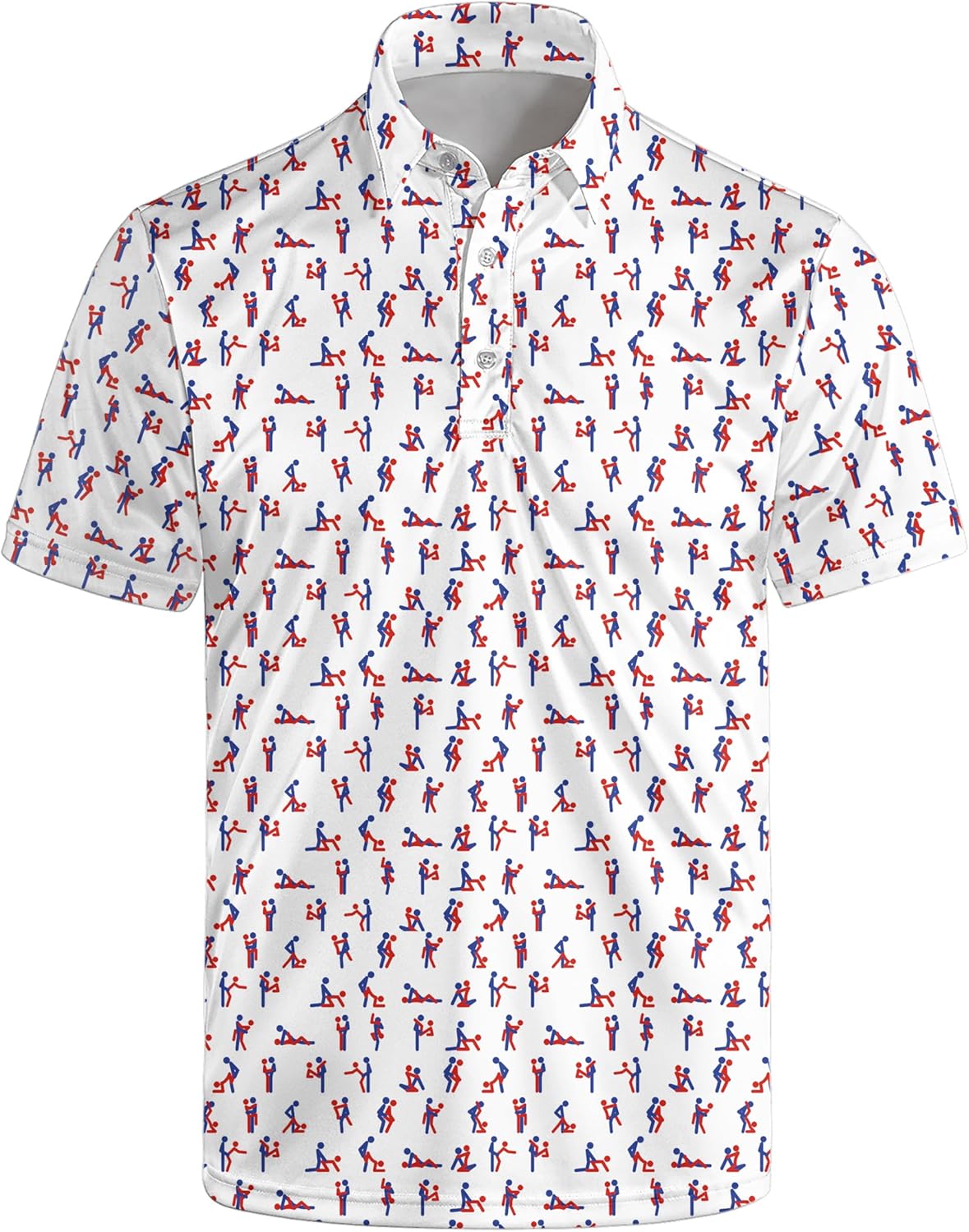 Funny Golf Polo Shirts for Men - Moisture Wicking Performance