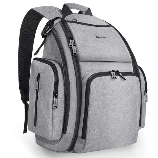 Mancro Waterproof Diaper Backpack with Insulated Pockets