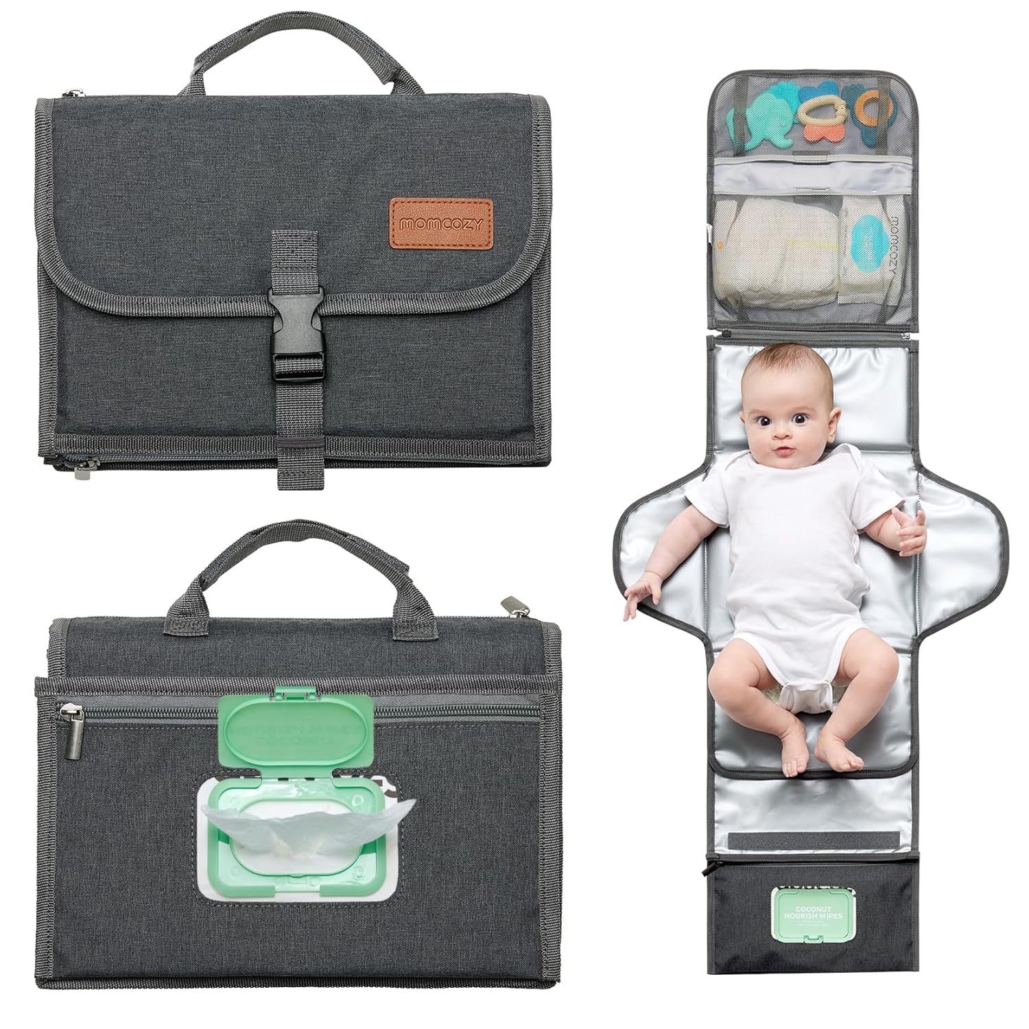 Momcozy Portable Diaper Changing Pad: Waterproof & Comfortable