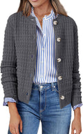 Zeagoo Women's 2025 Cropped Cardigan Sweater - Soft Knit Jacket