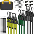 Bungee Cords with Hooks 30pc Assortment - Heavy Duty Outdoor Set