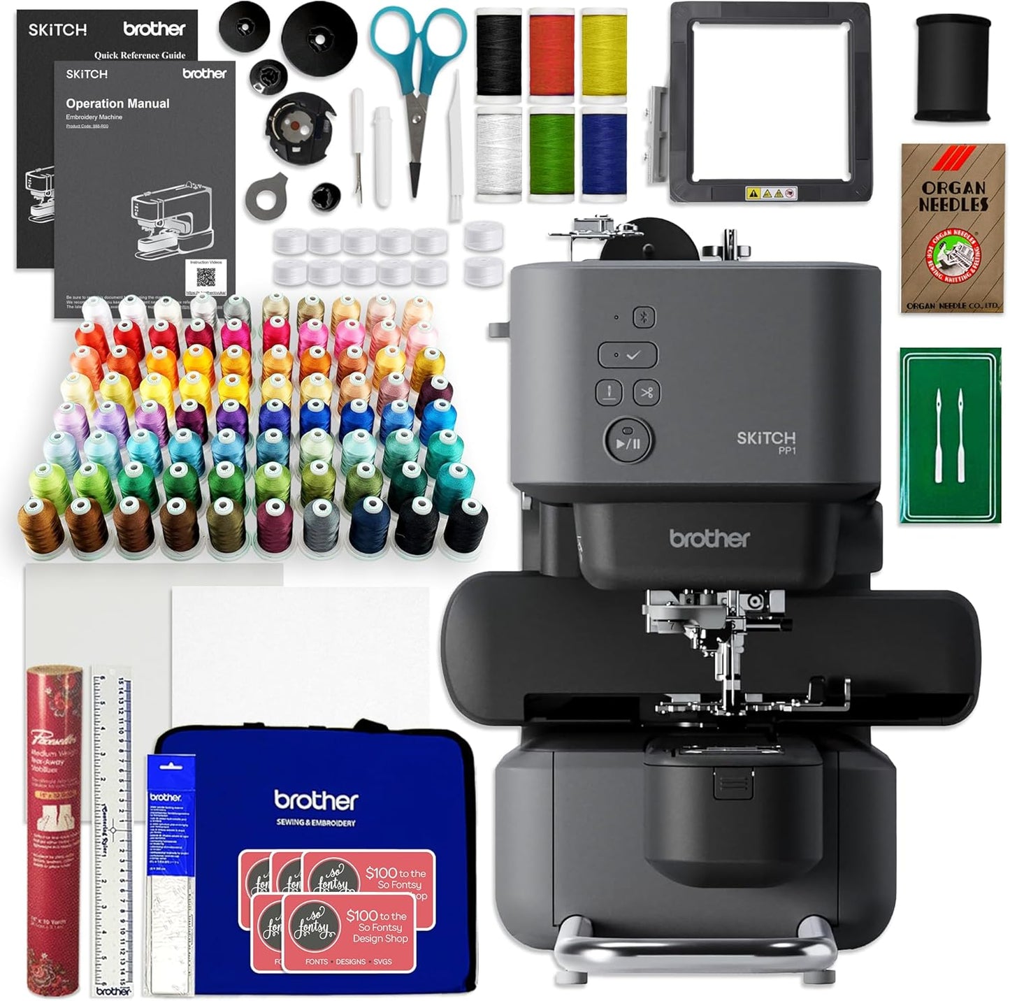Brother Skitch PP1: Deluxe Embroidery & 86 Spools Thread
