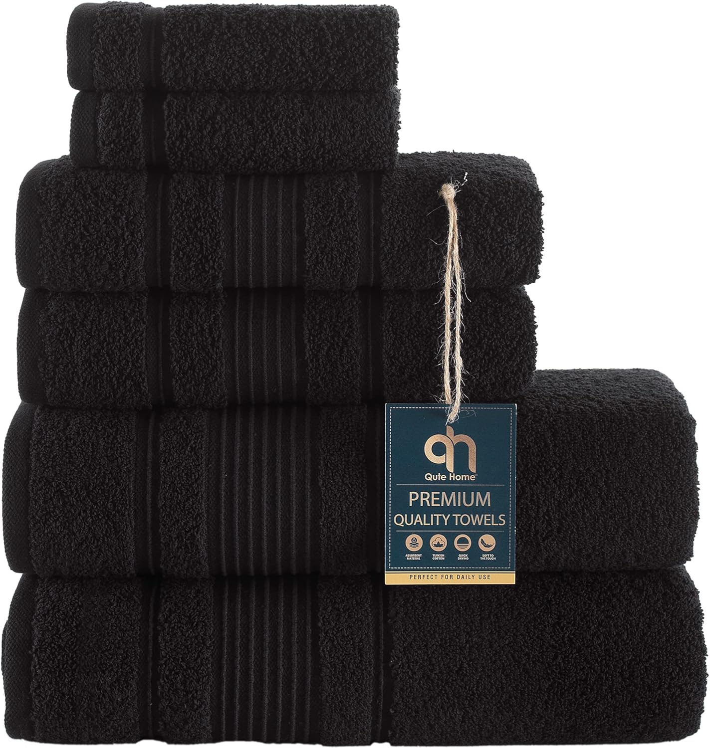 Premium Quality Turkish Cotton Bath Towels Set for Luxury Feel