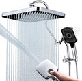 13 in Rainfall Shower Head and Handheld Combo - Chrome Dual Shower