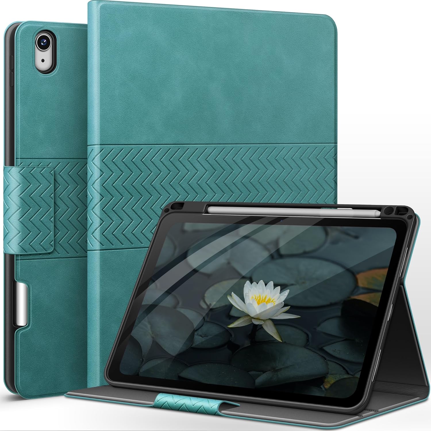 iPad Air 11 Inch Case with Pencil Holder and Adjustable Angle