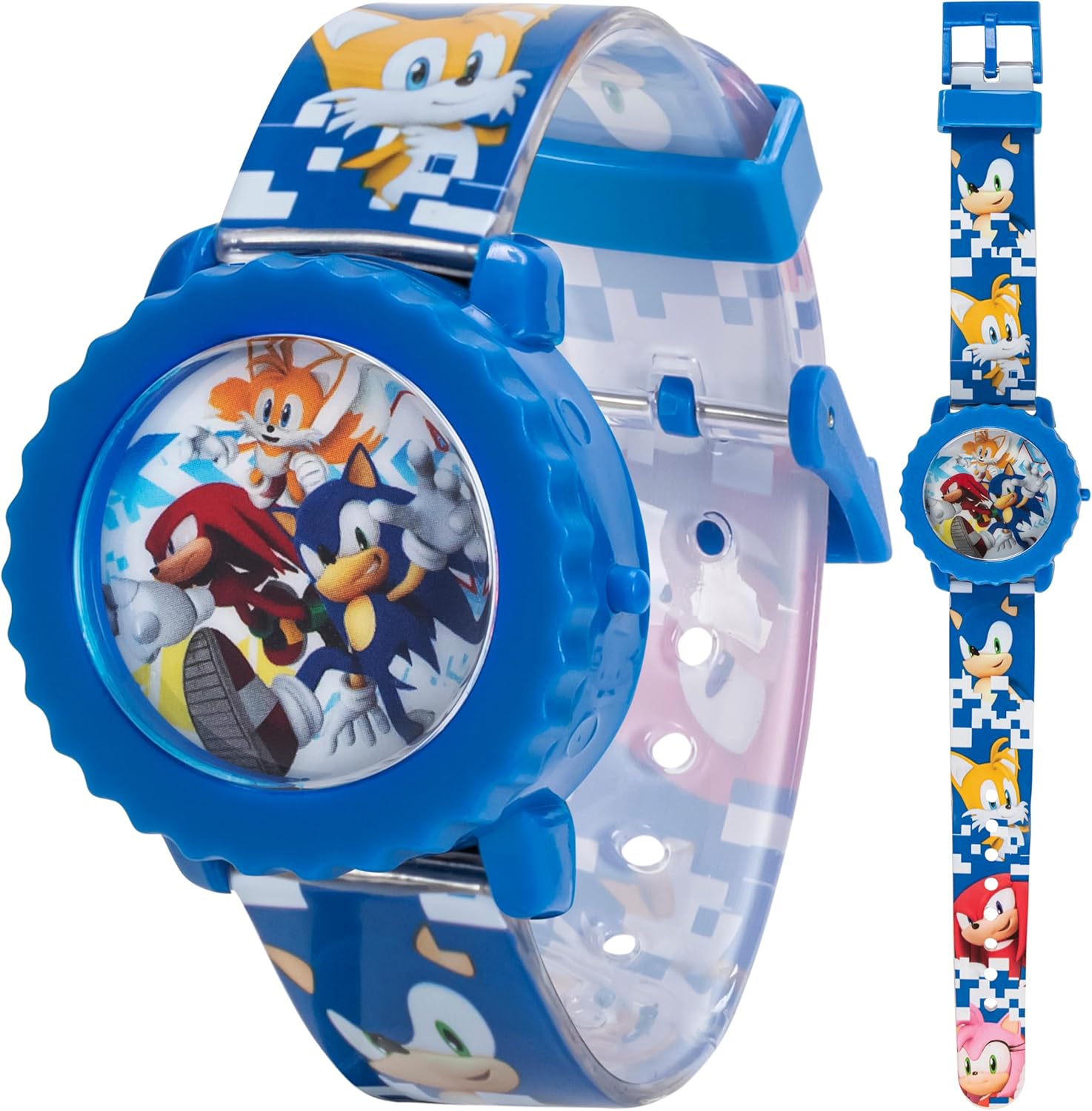 Sonic Kids LED Watch - Flashing Lights, Sonic Design, Adjustable Fit