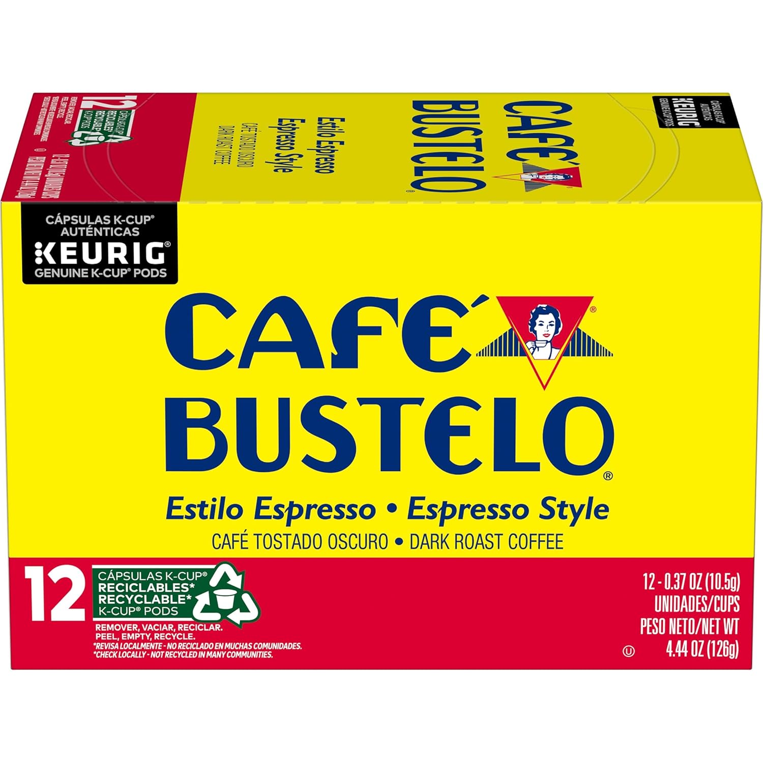 Caf Bustelo Dark Roast K-Cups - Bold Espresso Flavor