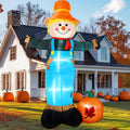 8FT Fall Inflatables Scarecrow Outdoor Decoration - Bright LED Yard