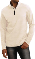 Thkzn Men's Thermal Quarter Zip Sweatshirt