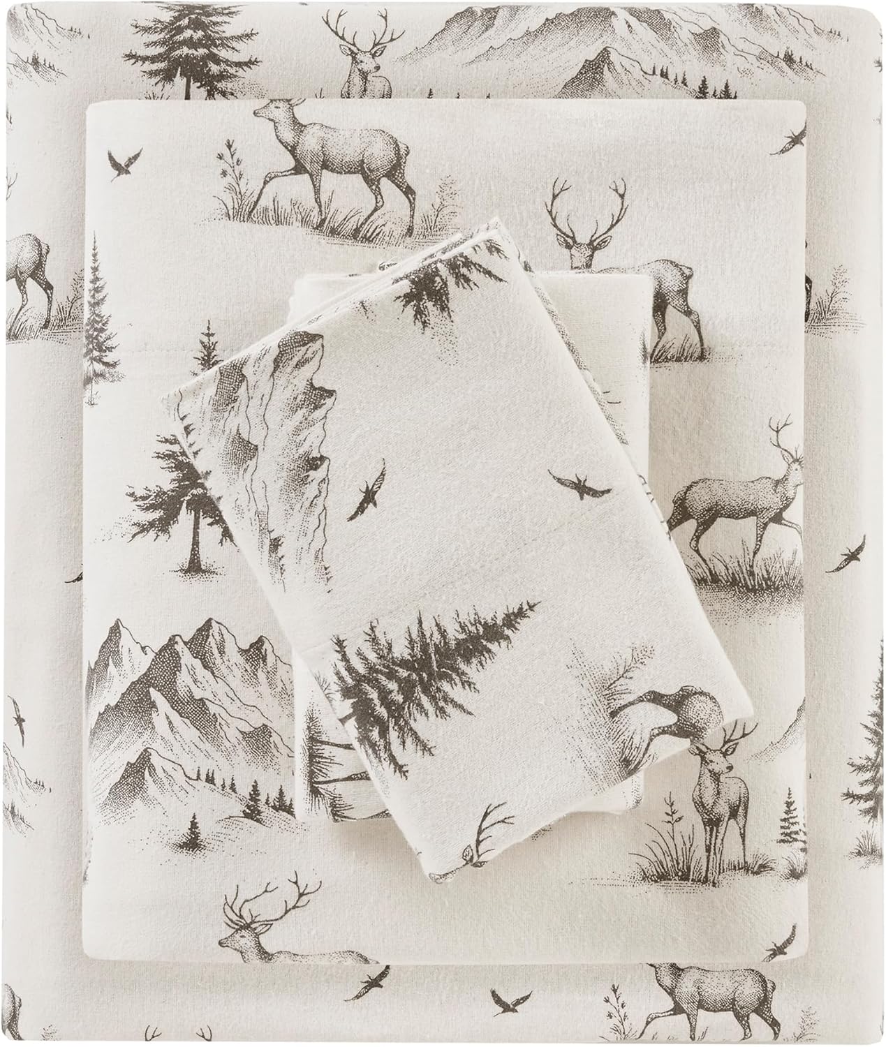Woolrich Cotton Sheet Set for Cozy King Size Bedding Comfort