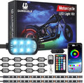 14PCS Motorcycle RGB LED Lights Kit with Brake Turn Signal - Multi