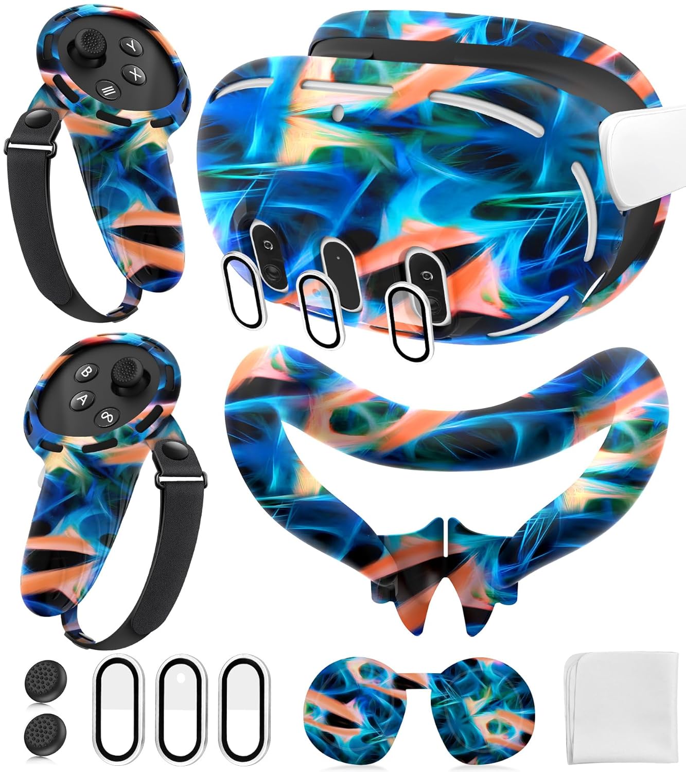 Silicone Cover Set for Meta Quest 3 Accessories - Full Protection