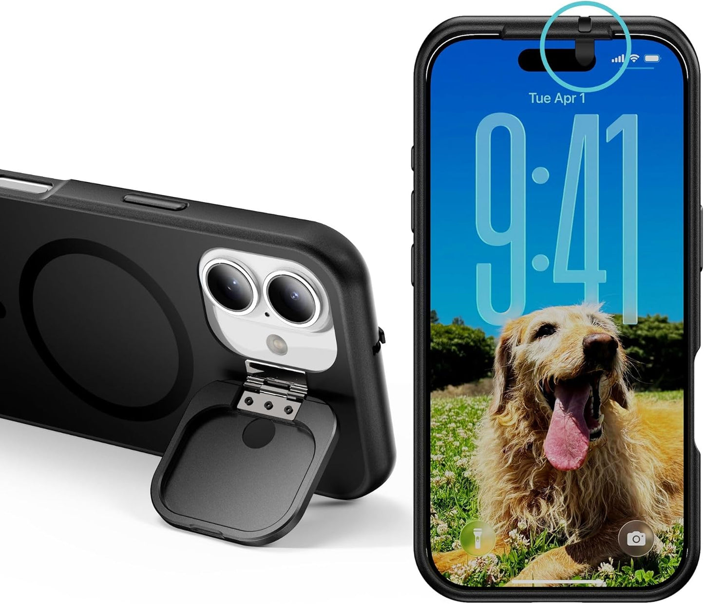 Spy-Fy iPhone 17 Privacy Case with Kickstand and Lens Covers