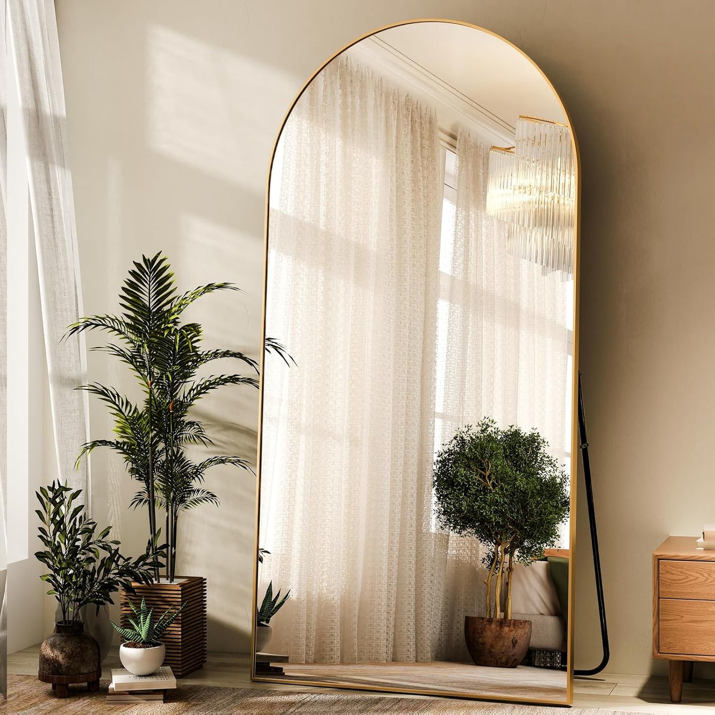 Arched Full Length Mirror 71in x 30in for Home Decor