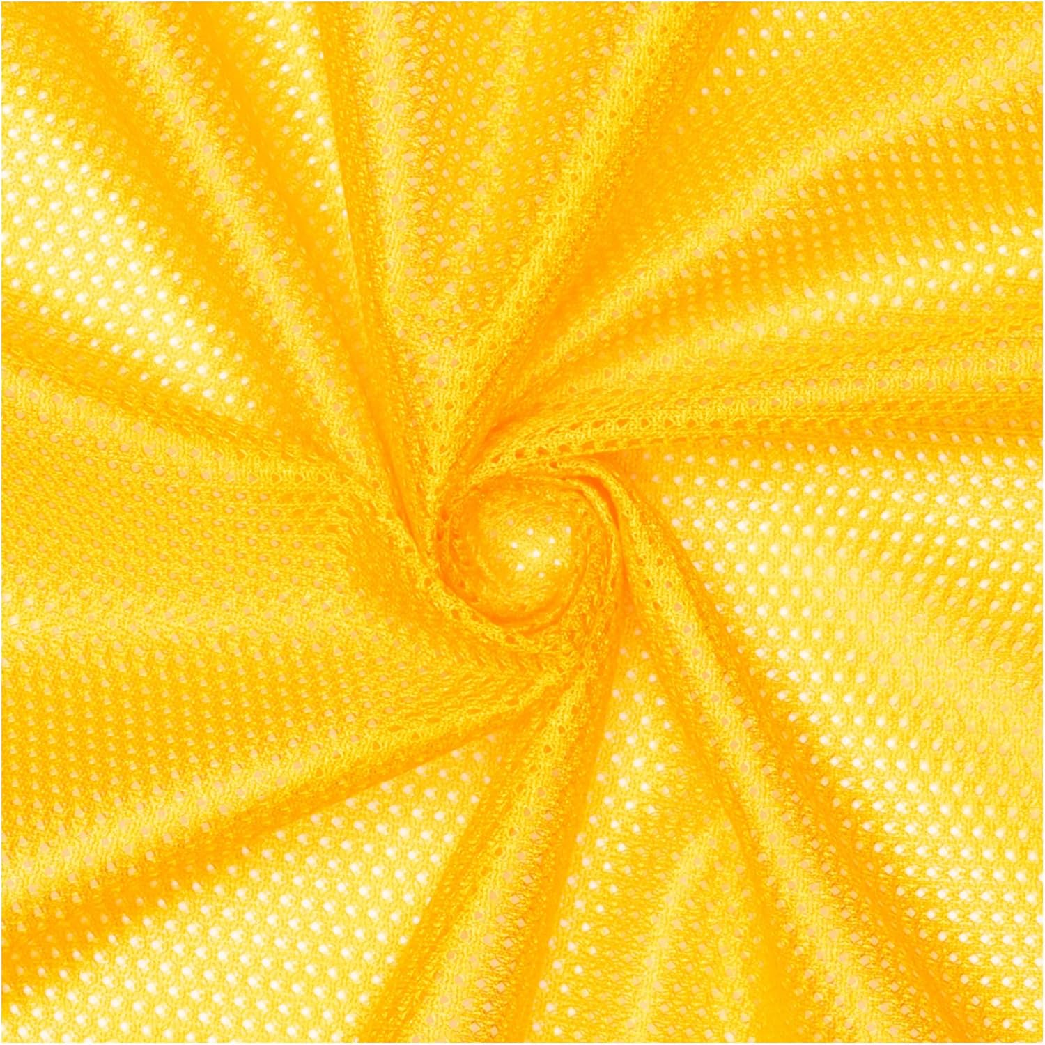 Pico Textiles Gold Polyester Micro Mesh Jersey Fabric 60in Wide