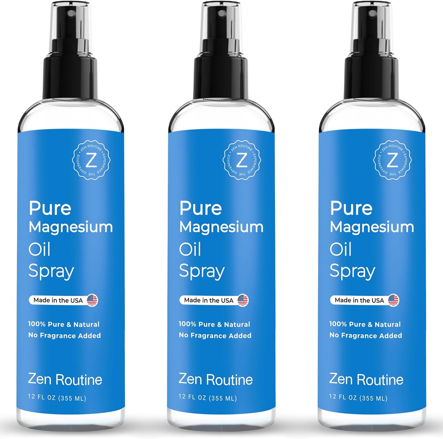 Pure Magnesium Oil Spray 12oz for Muscle Relief and Relaxation