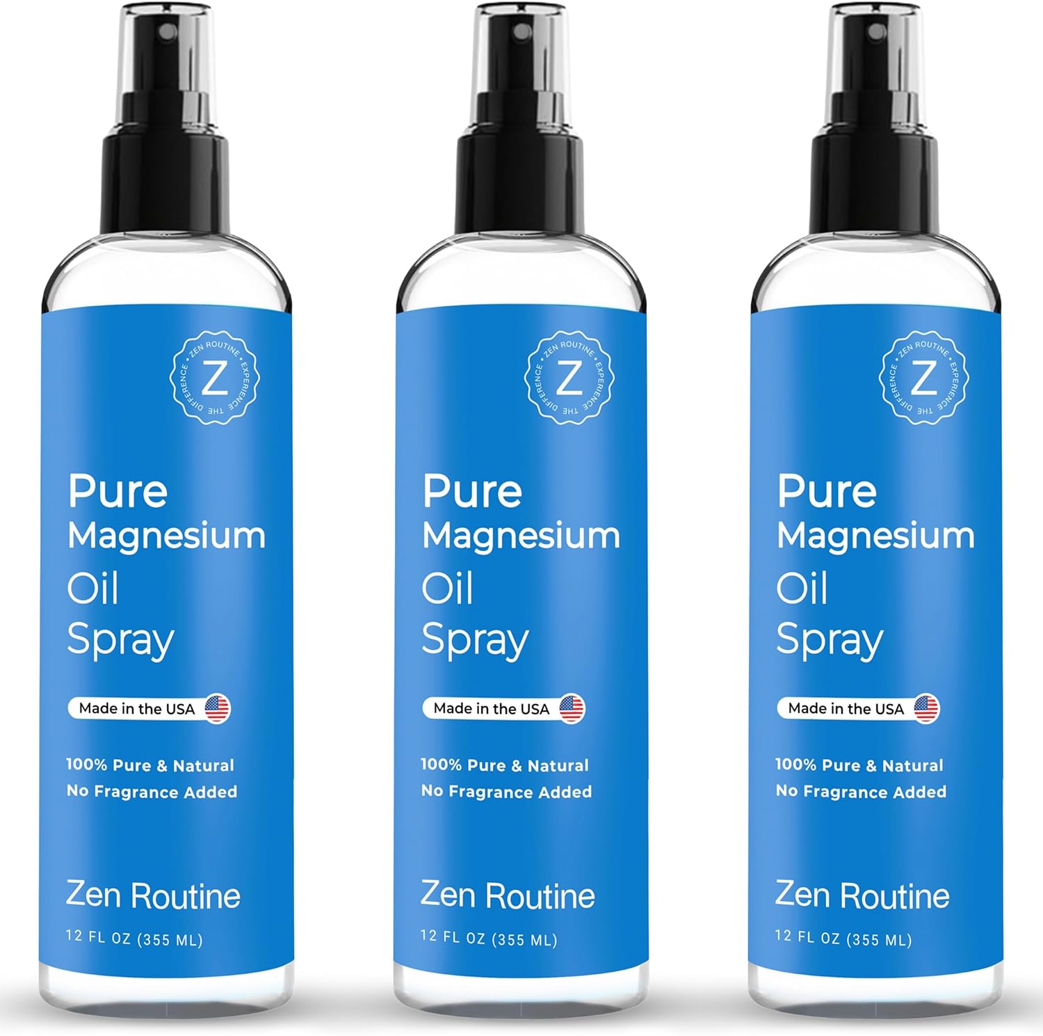 Pure Magnesium Oil Spray 12oz for Muscle Relief and Relaxation