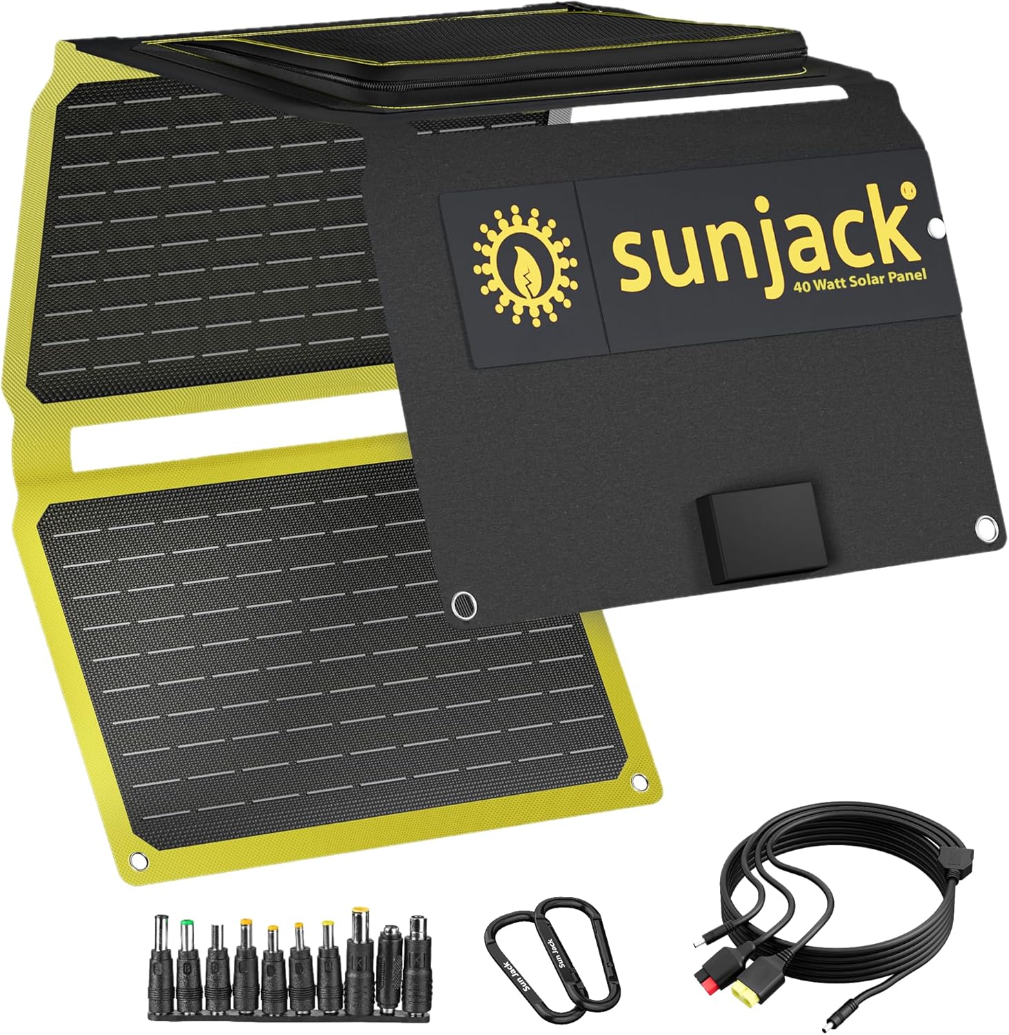 Portable Solar Panel for Camping and Hiking - 40 Watt Power